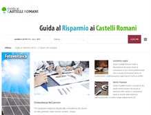 Tablet Screenshot of guidacastelliromani.it
